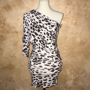 Tart Off shoulder print dress